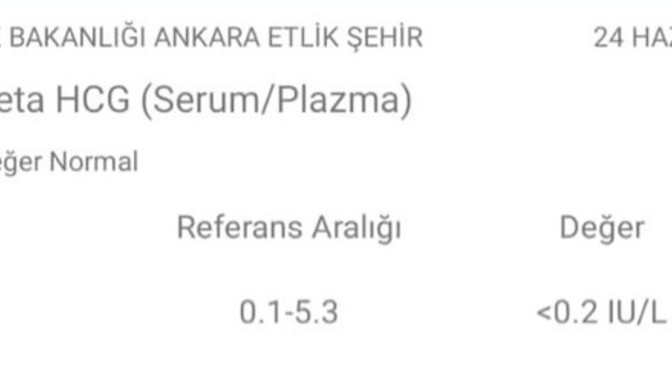 Beta hcg net sonuç ne zaman verir?
