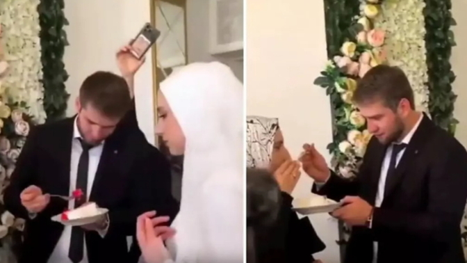 Damat düğünde kestiği pastayı eşinden önce annesine yedirdi, ortalık buz kesti! Sizce bu ayrılma nedeni olabilir mi?