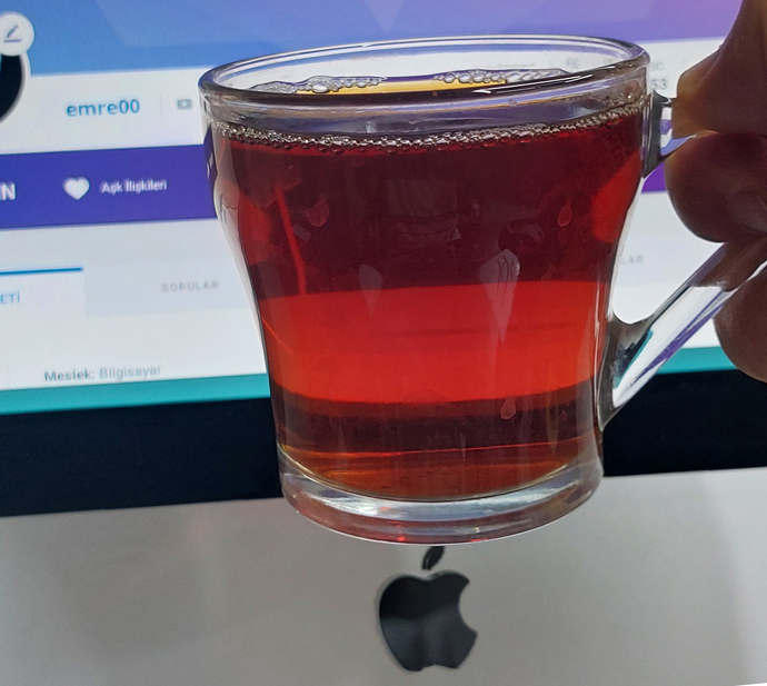 O benim bardağım :D