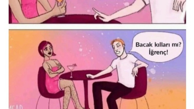 Tüylerini almayan kadından soğur musunuz?