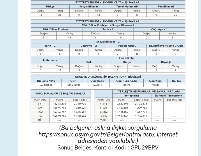 Bu puana universite bulabilirmiyim?