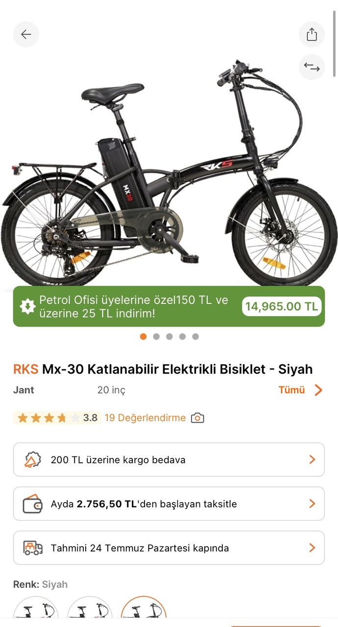 5 km ileride bir iş yerine gidip gelmek için hangisi daha uygun olur?