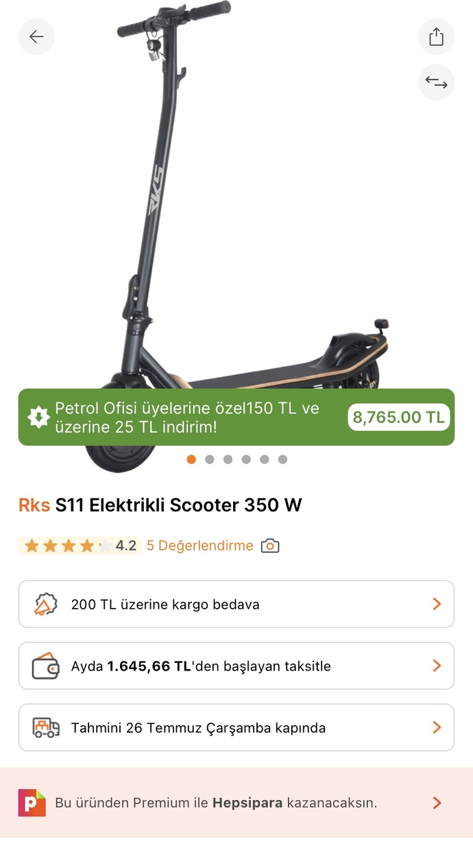 5 km ileride bir iş yerine gidip gelmek için hangisi daha uygun olur?