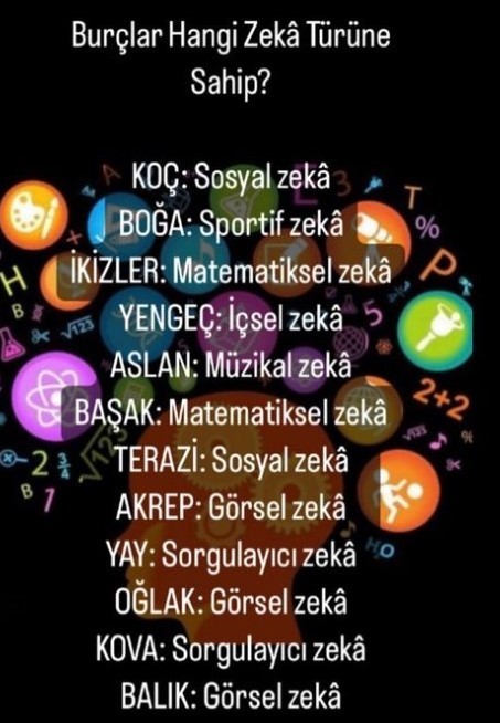Burcunuza göre siz hangi zeka türüne sahipsiniz ve doğru mu?