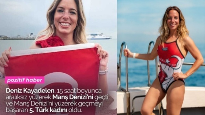 Kadınlar tarih yazmaya devam ediyor! Deniz Kayadelen, Manş Denizini yüzerek geçen 5. Türk kadını oldu. Gücünüzün farkında mısınız?
