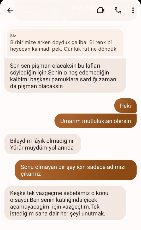 Olamayacağını bildiğin kişiyle ilişkiyi sürdürür müsün?