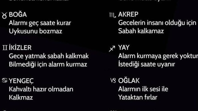 Burcunuza göre nasıl uyanırsınız?