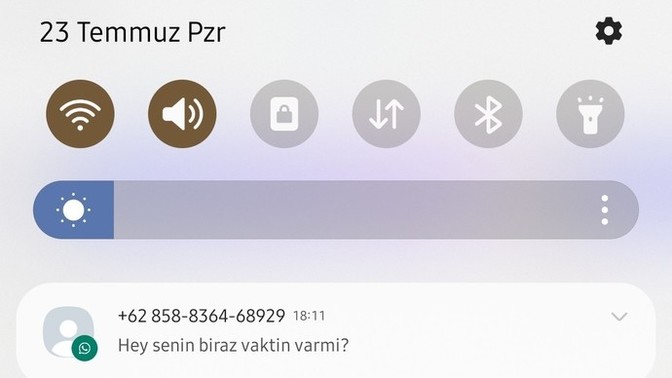 Bune şimdi? Var mı bu tür mesajlar alan?