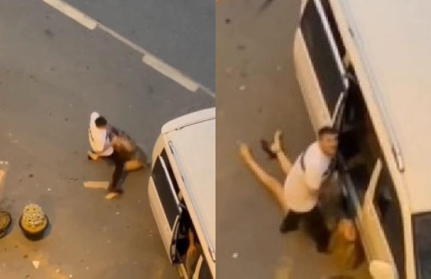 Esenyurtta tartıştığı kadını döverek bayılttı, çevredekileri de tehdit etti! İnsanlar karışmaktan korkuyor mu?