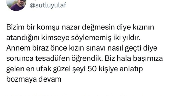 Başınıza gelen güzel olayları herkese anlatır mısınız?