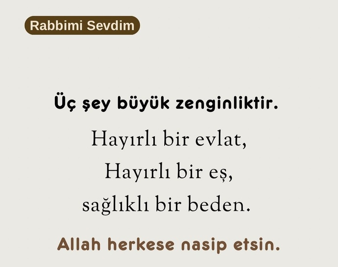Asil zenginlik nedir sizce?
