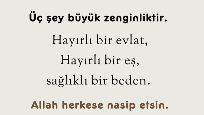 Asil zenginlik nedir sizce?