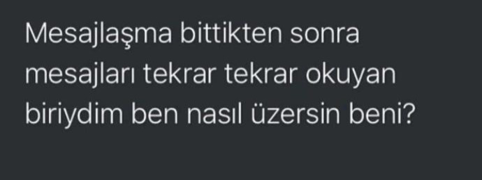 Eski mesajları okur musunuz?