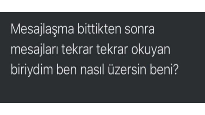 Eski mesajları okur musunuz?