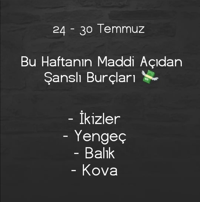 Burçlara göre bu haftaki şansınız nedir?