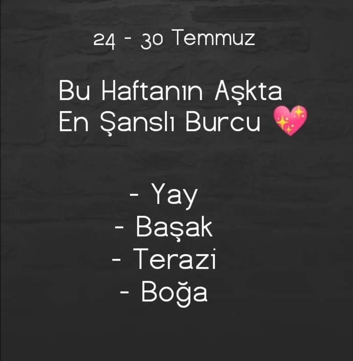 Burçlara göre bu haftaki şansınız nedir?