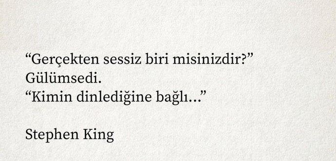 Sessizliğin de dili var mı sizce?