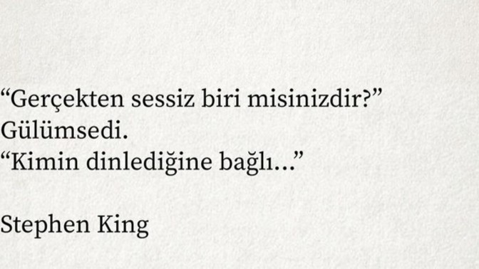 Sessizliğin de dili var mı sizce?