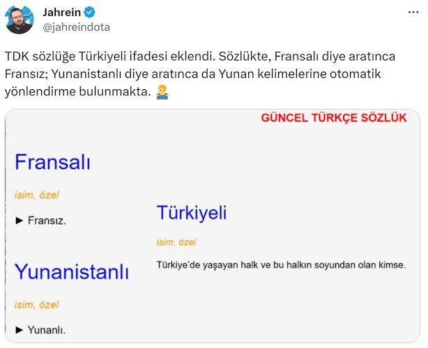 TDK'ye Türkiyeli kelimesi eklenmesi tartışma yarattı. Sizce "Türkiyeli" kelimesine gerek var mı?