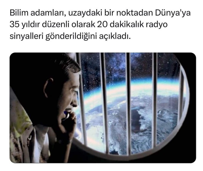 Bilim insanları, uzaydan dünyaya 35 yıldır düzenli olarak sinyal gönderildiğini tespit etti. Sizce başka zeki canlılar var mıdır?
