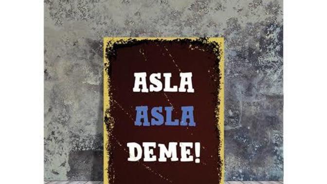 Asla dediğiniz neyi yaptınız?