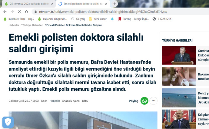 Doktorlar yanlarında silah taşımalılar mı?