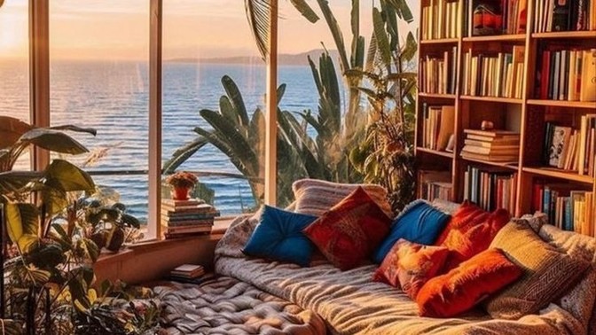 Görseldeki mekanda bir kitap okuyacak olsan bu hangi kitap olurdu 📚 ?