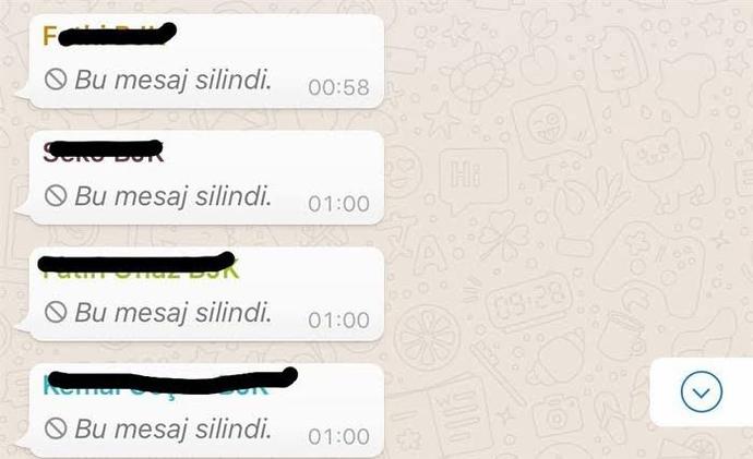 Silinen mesajları merak edip soruyor musun?