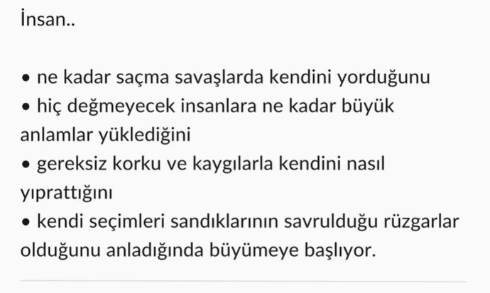 Ne zaman büyüdüğünüzü hissetmeye başladınız?