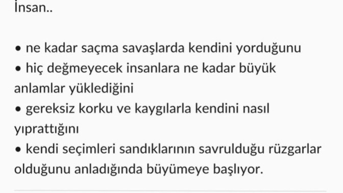 Ne zaman büyüdüğünüzü hissetmeye başladınız?