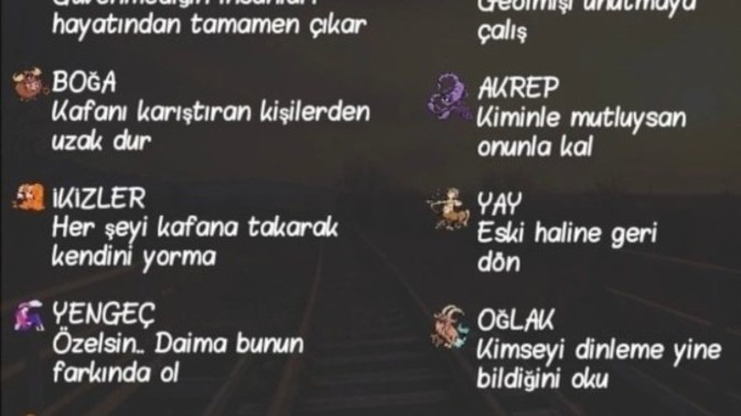 Burcunuzun size nasihati nedir?