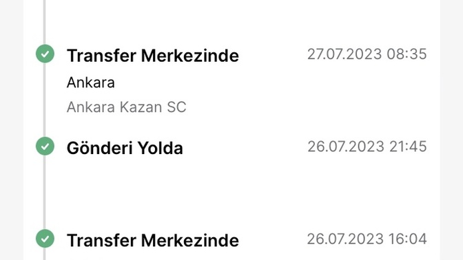 Bugün kargo gelir mi?