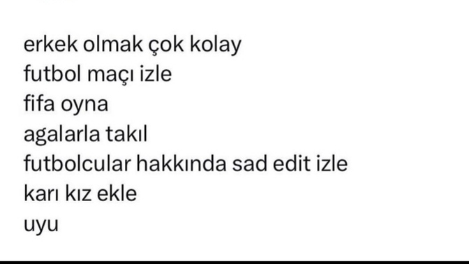 Erkek olmak mı zor, kadın olmak mı 😂?