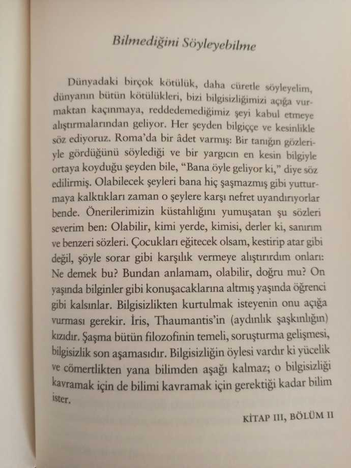 En son okuduğunuz kitaptan alıntı paylaşın?