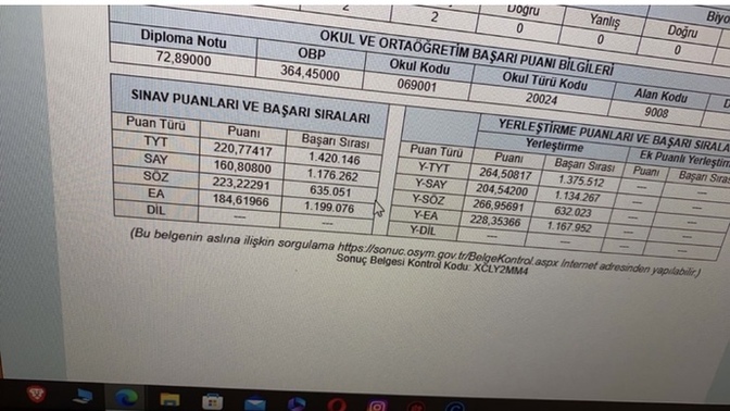 Ben bu sıralama ve puanla en iyi nereye gidebilirim?