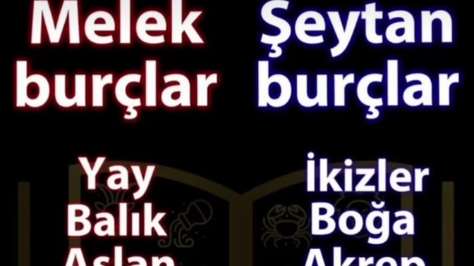 Burcunuza göre melek misiniz, şeytan mı?