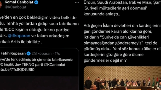 Ürdün, S Arabistan, Irak ve Mısır Arap olmalarına rağmen Suriyelileri ülkesine gönderme kararı almış artık bizde gönderir miyiz?