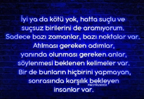 Hiçbir şey yapmayıp karşılık bekleyen insanlara tepkiniz nedir?
