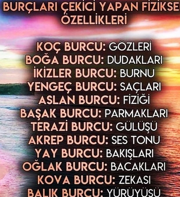 Burcunuza göre sizi çekici yapan fiziksel özellik hangisi?
