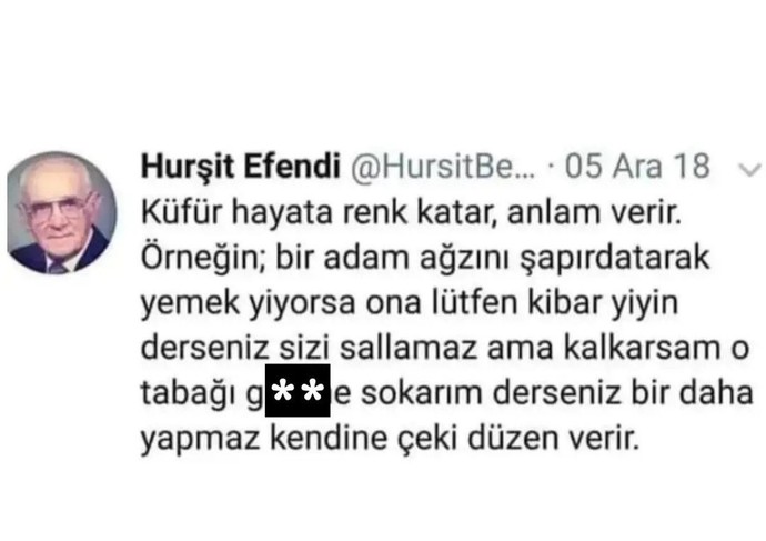 Bazı insanlara küfür şart mıdır?