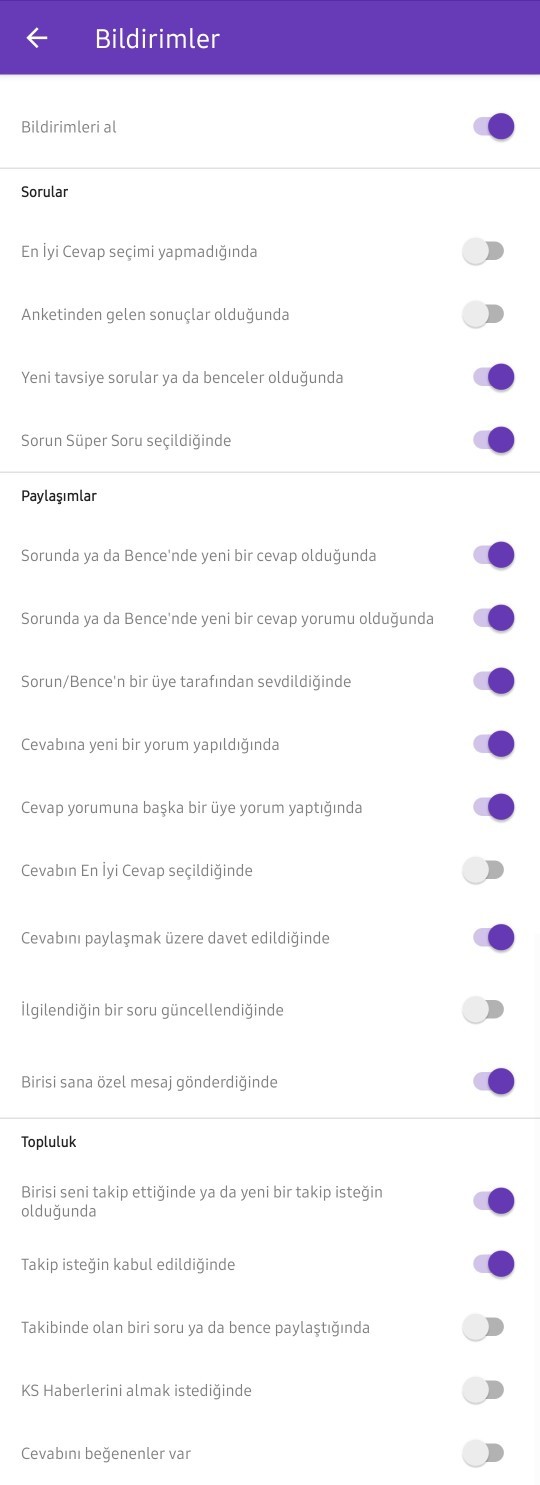 Uygulama bildirimleri açık ama gelmiyor?