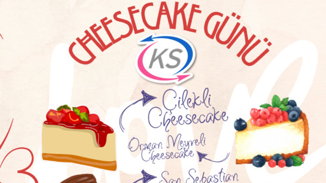 Dünya Cheesecake Günü'nde en sevdiğin cheesecake çeşidini söyleyip, "beraber yiyebiliriz" dediğin KScan'ı etiketler misin 🍰?