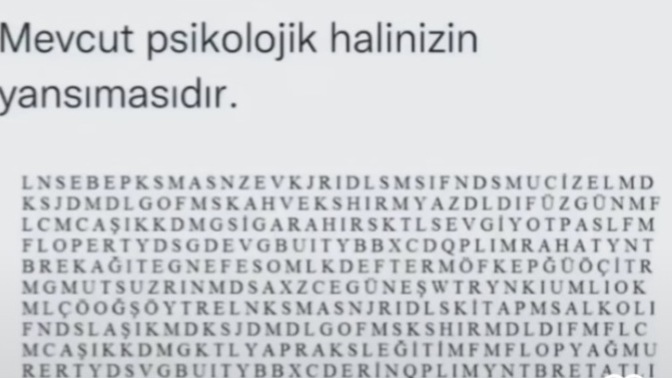 Test yapalim hadi?