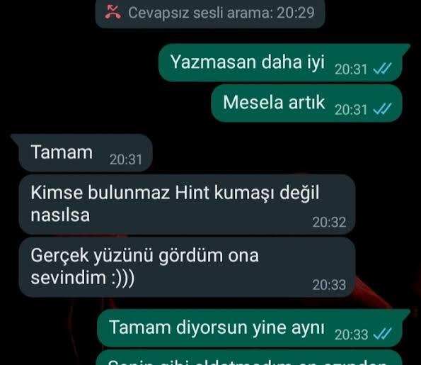 Birisi yazdığınızda terslese tekrar o kişiye yazar mısınız?
