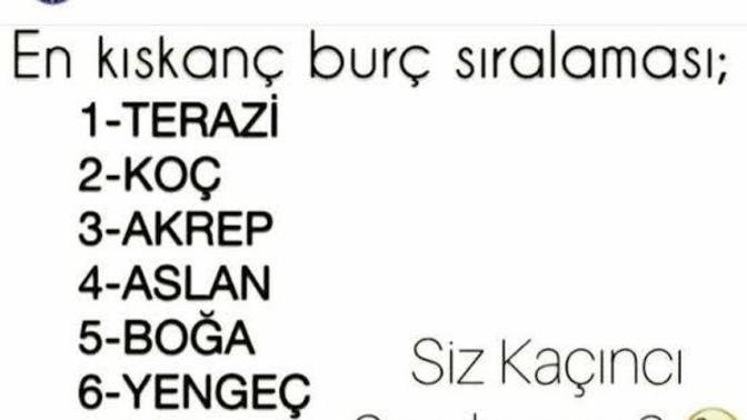 En kıskanç burç sıralamasında kaçıncı sıradasınız?