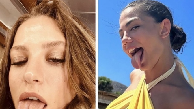 Dil çıkartarak fotoğraf çektirir misiniz?