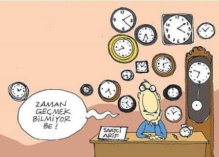 Zamanın inatla geçmek bilmediği bir durum söyler misiniz?