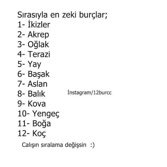 En zeki burç sıralamasında kaçıncı sıradasınız?