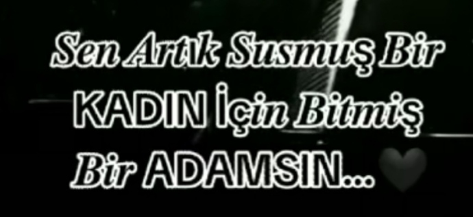 Bir insan susuyorsa her şeyi bitirmiş midir?