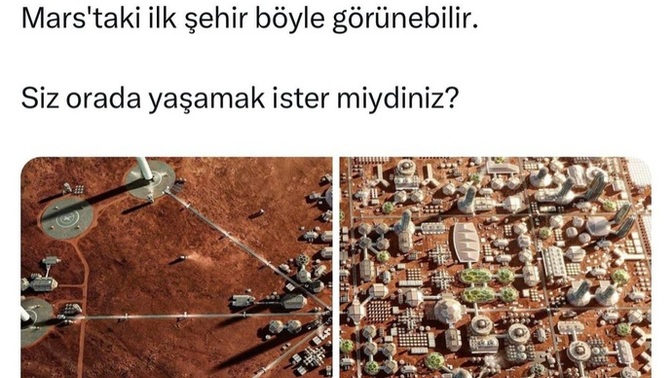 Mars'ta ilk şehir böyle görülecekmiş, orada yaşamak ister miydiniz?
